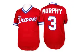 Dale Murphy Atlanta Braves Women's Red RBI Slim Fit V-Neck T-Shirt 