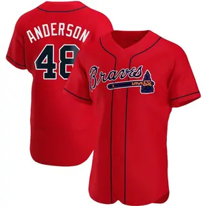 Ian Anderson Atlanta Braves Authentic Alternate Jersey - Red