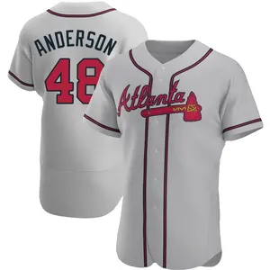 Ian Anderson Atlanta Braves Authentic Road Jersey - Gray