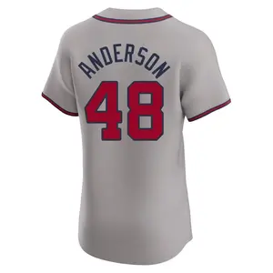 Ian Anderson Atlanta Braves Elite Road Jersey - Gray