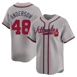 Ian Anderson Atlanta Braves Limited Away Jersey - Gray