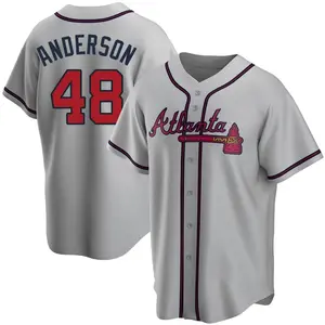 Ian Anderson Atlanta Braves Replica Road Jersey - Gray