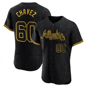 Jesse Chavez Atlanta Braves Authentic Snake Skin City Jersey - Black