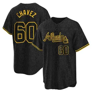 Jesse Chavez Atlanta Braves Replica Snake Skin City Jersey - Black