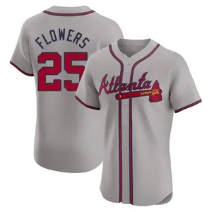 Tyler Flowers Atlanta Braves Elite Road Jersey - Gray