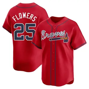 Tyler Flowers Atlanta Braves Limited Alternate Jersey - Red