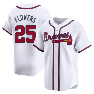 Tyler Flowers Atlanta Braves Limited Home Jersey - White