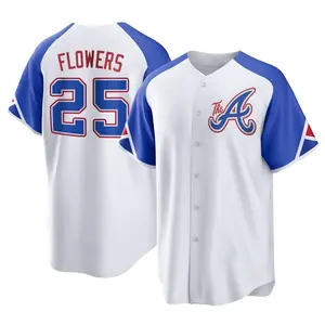 Tyler Flowers Atlanta Braves Replica 2023 City Connect Jersey - White